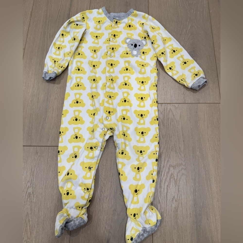 Pekkle Koala snaps pyjamas footies size 24 months